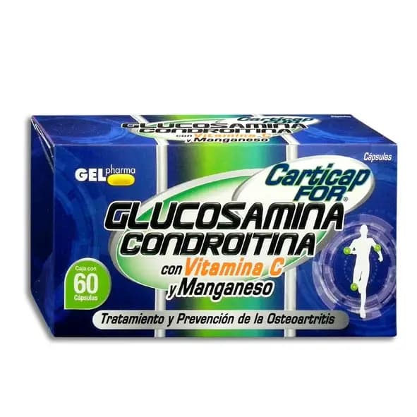 CARTICAP FOR 60 CAPS 300/200/30/20 MG GLUCOSAMINA;CONDROITINA
