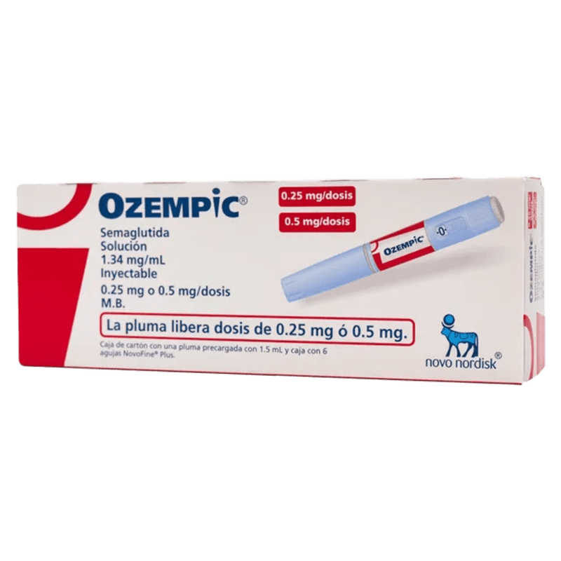 Ozempic Semaglutida Pluma Prellenada 0.25mg/0.5mg + 6 Agujas