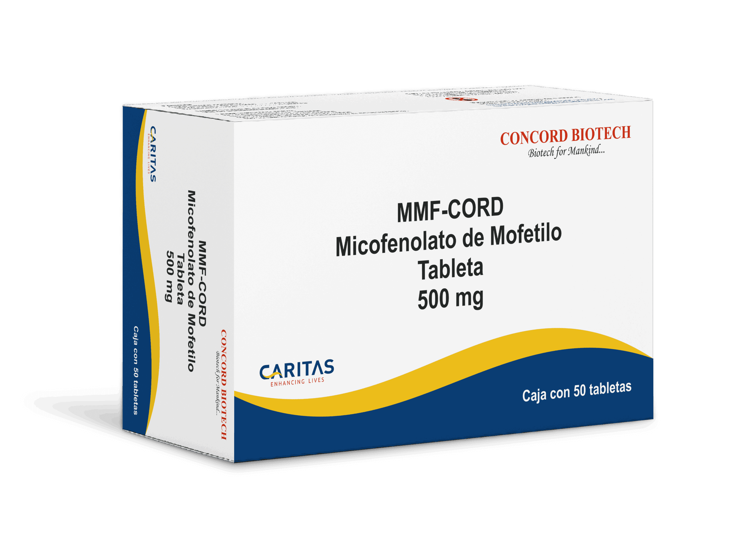 MMF-CORD 500 mg 50 tabletas