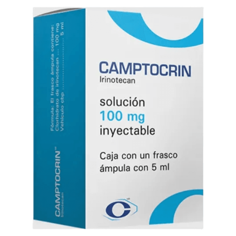 CAMPTOCRIN (IRINOTECAN) 100 MG / 5 ML CAJA CON 1 FRASCO ÁMPULA SOL. INY. LAB. CRYOPHARMA