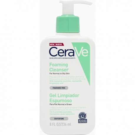 CeraVe Gel Limpiador Espumoso Facial 236 ml