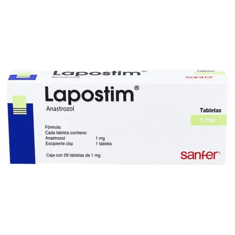 Lapostim Anastrozol 1 Mg Caja con 28 Tabletas