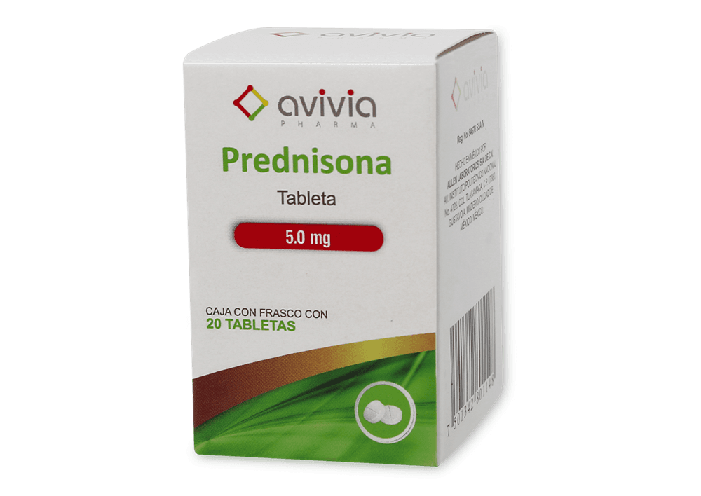 PREDNISONA 20 TAB 5 MG LAB AVIVIA