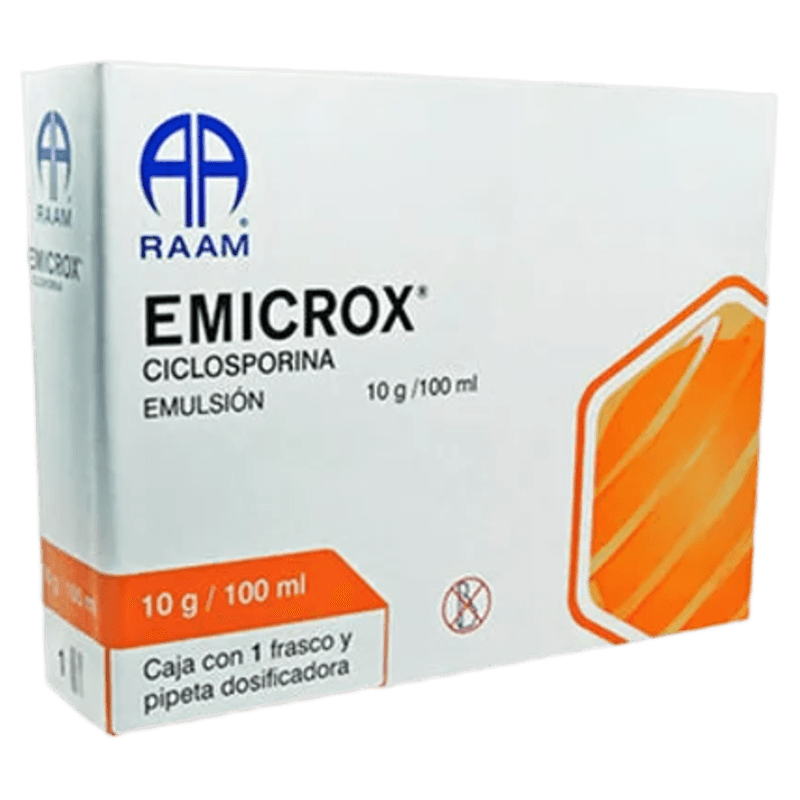 Emicrox Emulsión 100 mg 50 ml ciclosporina