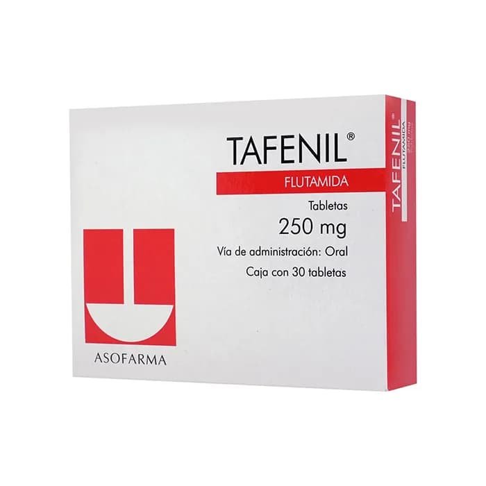 TAFENIL FLUTAMIDA 250 MG 30 TABLETAS LABORATORIO ASOFARMA
