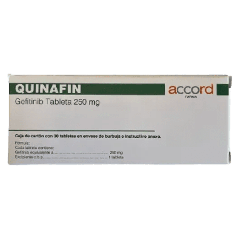 QUINAFIN Gefitinib 250 mg caja 30 tabletas