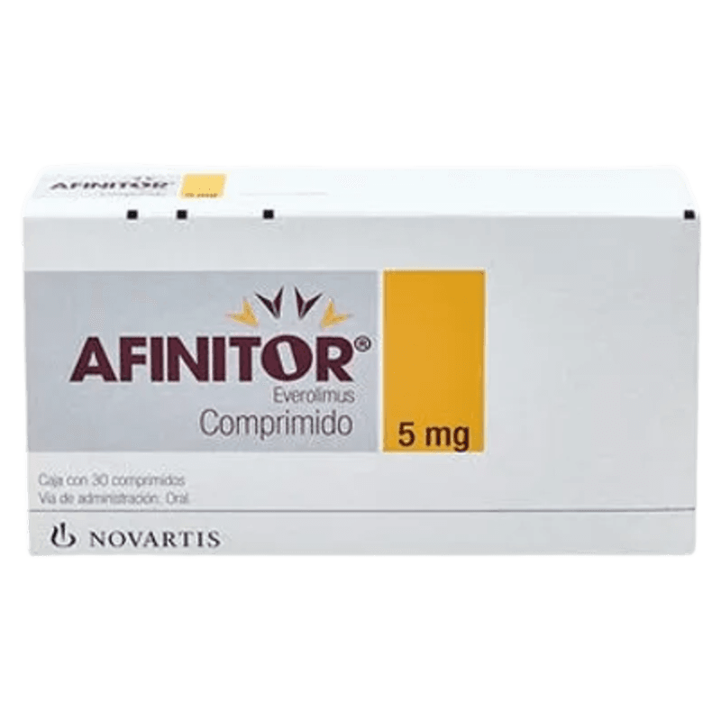 AFINITOR EVEROLIMUS 5 MG CAJA CON 30 COMPRIMIDOS LAB. NOVARTIS