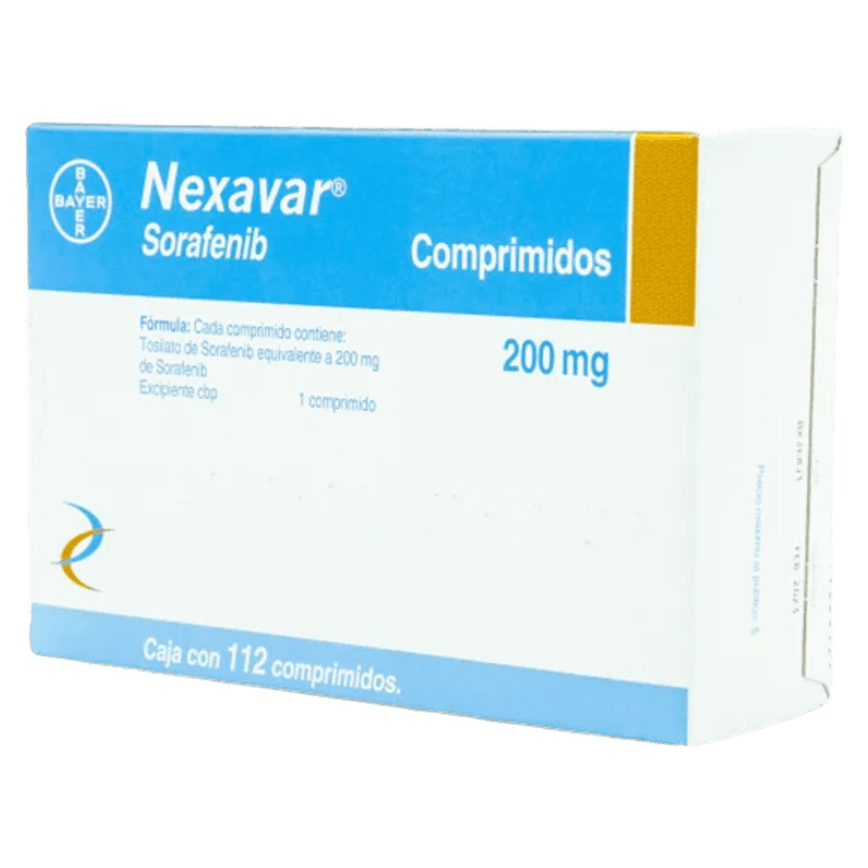 NEXAVAR SORAFENIB 200 MG CAJA CON 112 COMPRIMIDOS