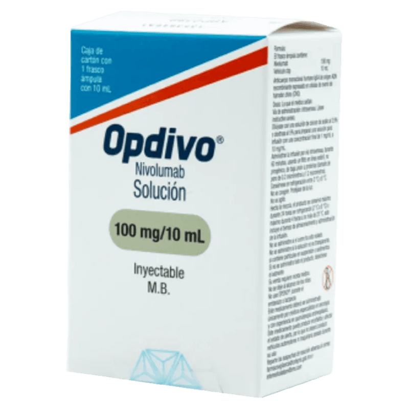 OPDIVO NIVOLUMAB 100 MG / 10 ML CAJA CON 1 FRASCO ÁMPULA SOL INY LAB. BRISTOL-MYERS SQUIBB