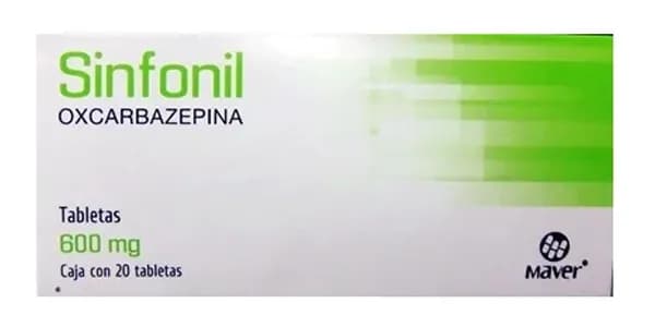 Sinfonil 600 mg Oxcarbazepina 20 tabletas