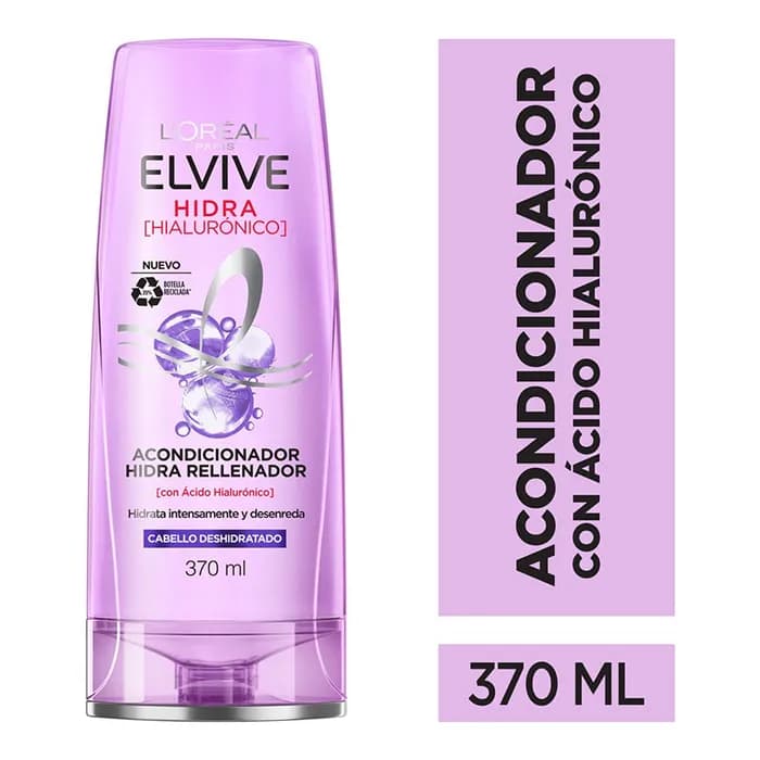 Acondicionador L'Oréal Paris Elvive Hidra Hilaurónico 370 Ml