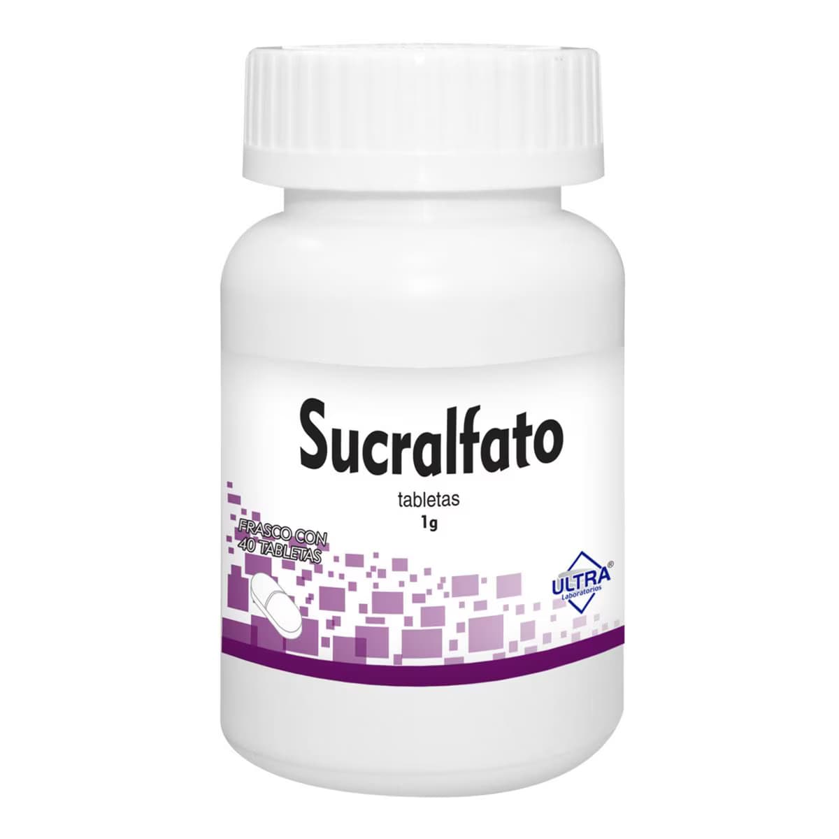 Sucralfato 1 G Frasco 40 Tabletas Genérico Ultra Lab