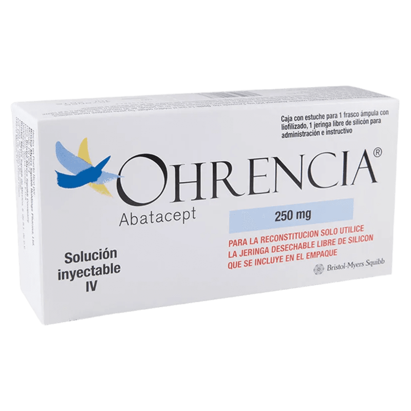 OHRENCIA (ABATACEPT) 250 MG CAJA CON 1 FRASCO ÁMPULA CON LIOFILIZADO Y JERINGA LAB. BRISTOL MYERS SQUIBB