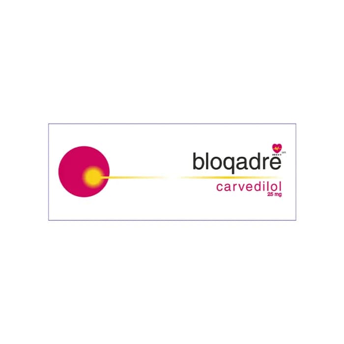 BLOQADRE CARVEDILOL 14 TAB 25 MG