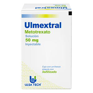 Ulmextral 50 mg Inyectable Metotrexato liofilizado + Diluyente Gratis