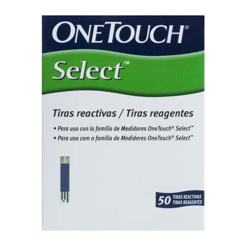 One Touch Select 50 Tiras Reactivas