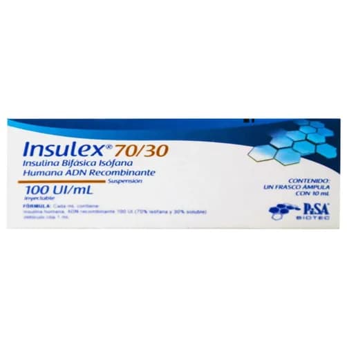 Insulex 70/30 100 UI Ampolleta 10 ml