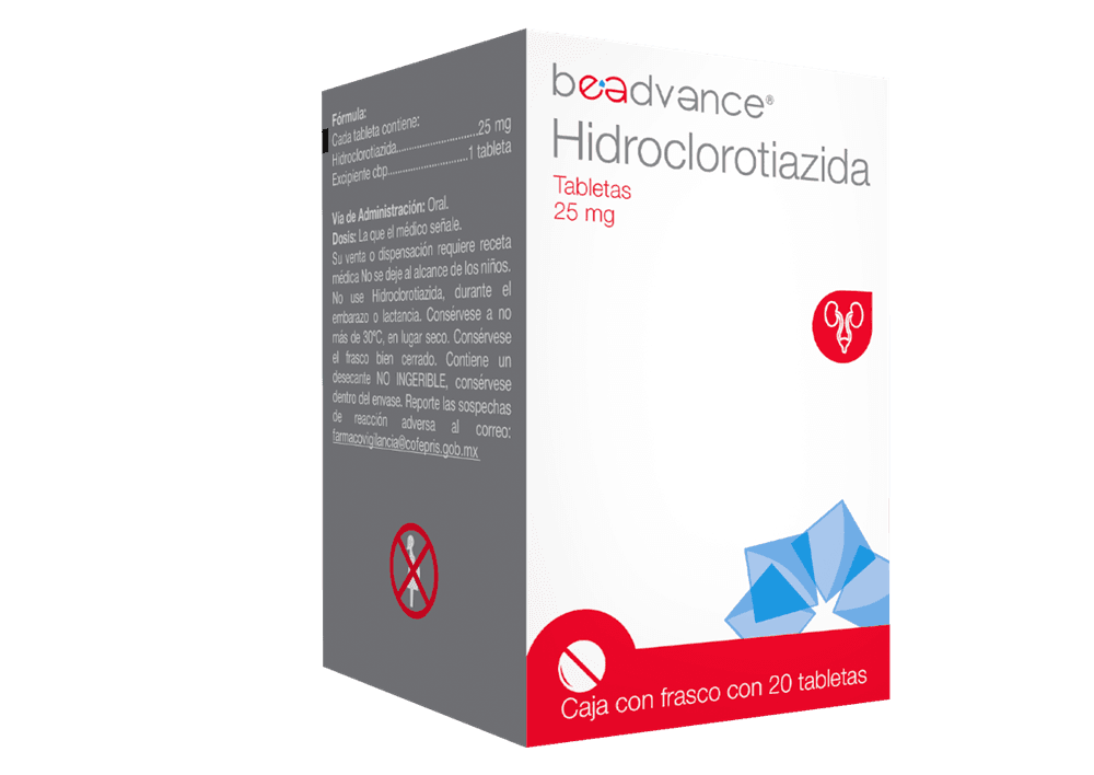 HIDROCLOROTIAZIDA 20 TAB 25 MG (BE ADVANCE)