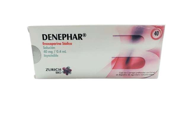 Denephar 40 mg / 0.4 mL 2 Jeringas Prellenadas