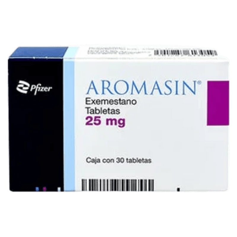 AROMASIN (EXEMESTANO) 25 MG CAJA CON 30 TABLETAS LAB. PFIZER