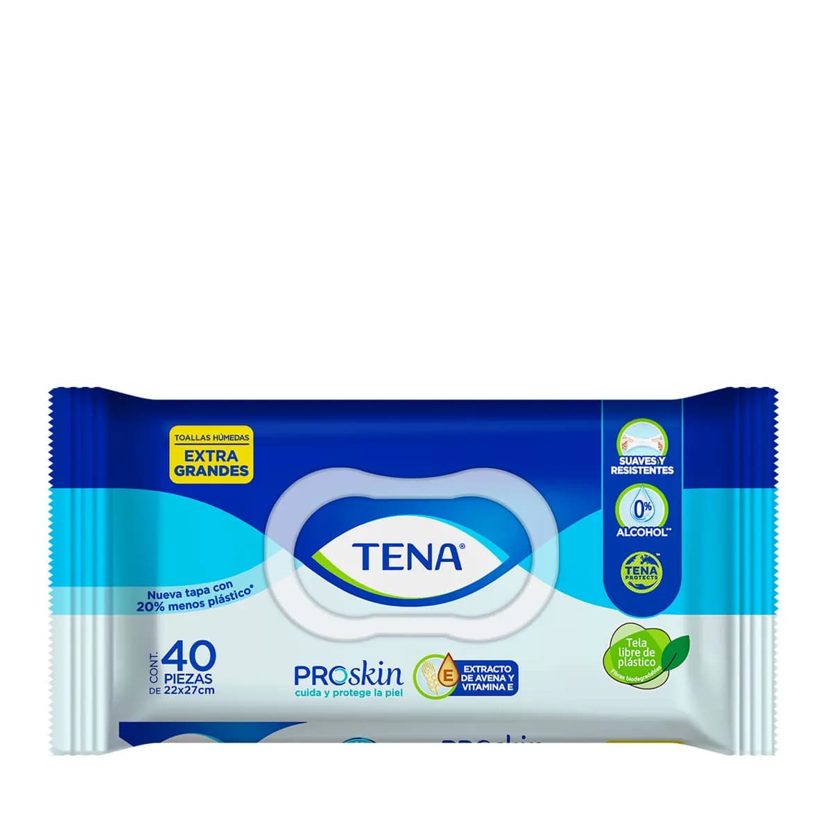 Toallas Húmedas Extra Grandes TENA 40 piezas