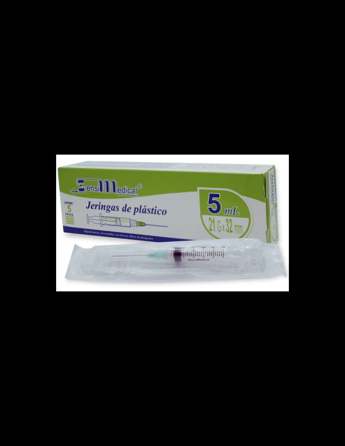 JERINGA VERDE 5 JERS 21X32MM/3 ML