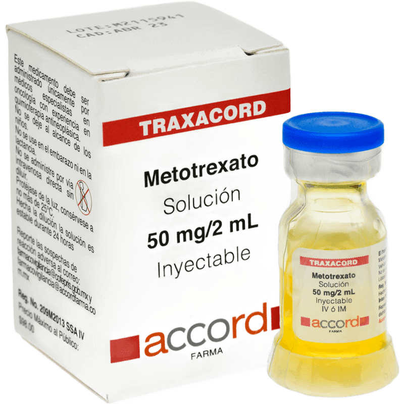 Traxacord Metotrexato 50 mg/2 mL Inyectable — imagen 2