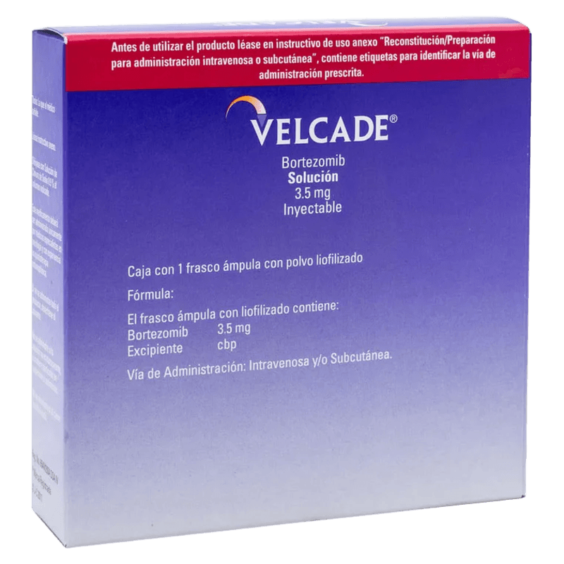VELCADE BORTEZOMIB 3.5 MG CAJA CON 1 FRASCO ÁMPULA LAB. JANSSEN CILAG
