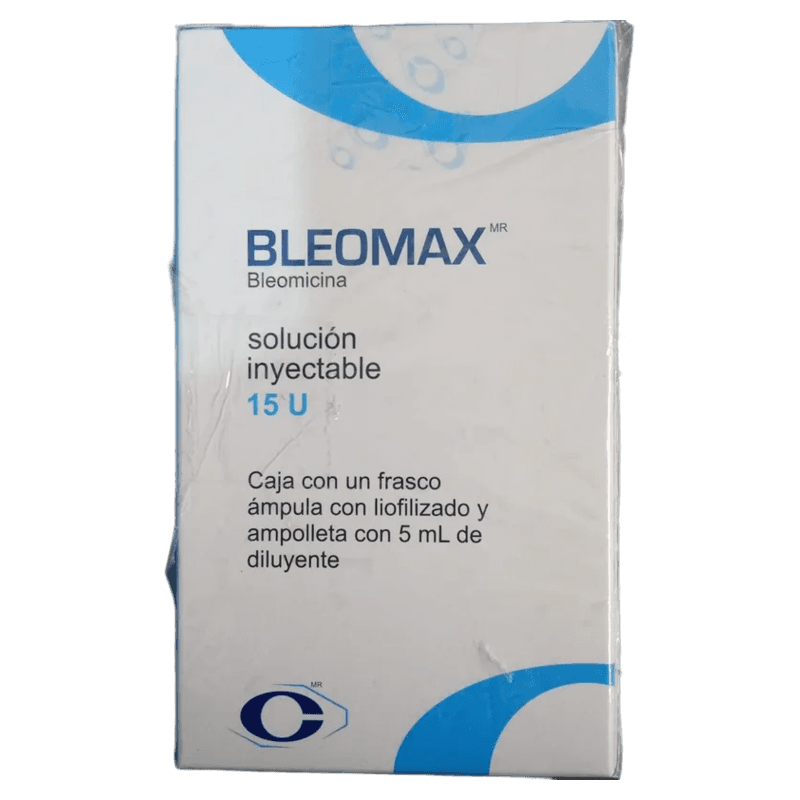 BLEOMAX BLEOMICINA 15 U / 5 ML CAJA CON 1 FRASCO LIOFILIZADO Y 5 ML DE DILUYENTE LAB. CRYOPHARMA