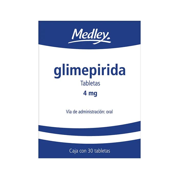 Glimepirida Medley 4 mg 30 Tabletas