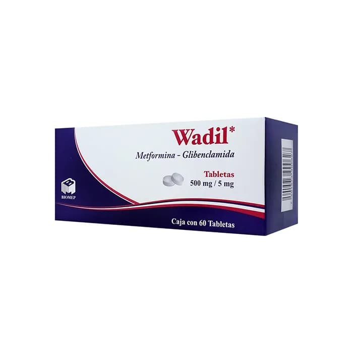 Wadil 500 mg / 5 mg 60 tabletas