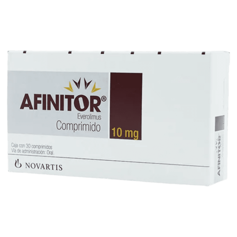 AFINITOR EVEROLIMUS 10 MG CAJA CON 30 COMPRIMIDOS LAB. NOVARTIS