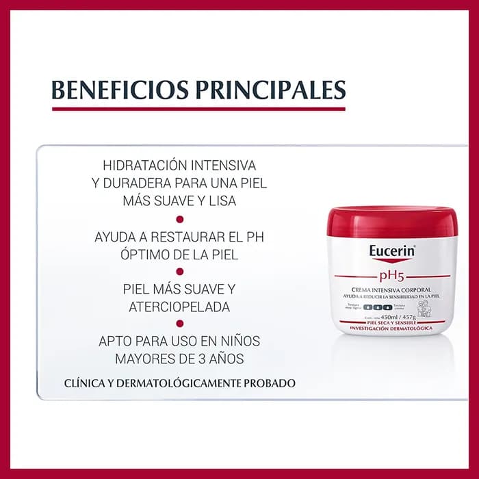 CRA EUCERIN PH5 TARRO 450ML