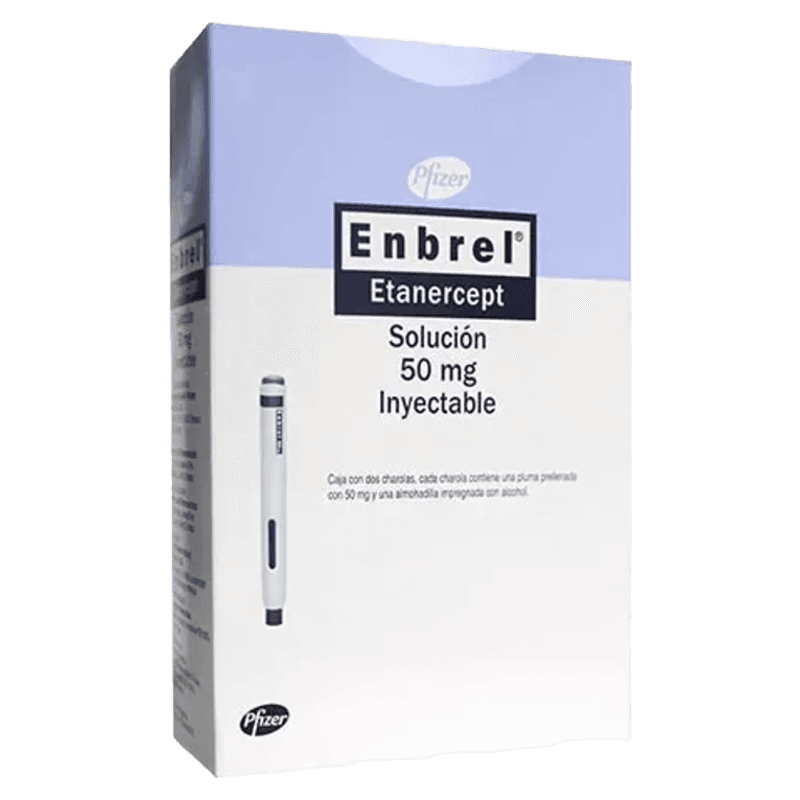 ENBREL(ETANERCEPT) 50 MG CAJA CON 2 PLUMAS PRECARGADAS LAB. PFIZER