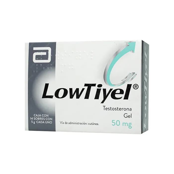 LOWTIYEL GEL TESTOSTERONA 50 MG CAJA C 14 SOBRES CON 5 G