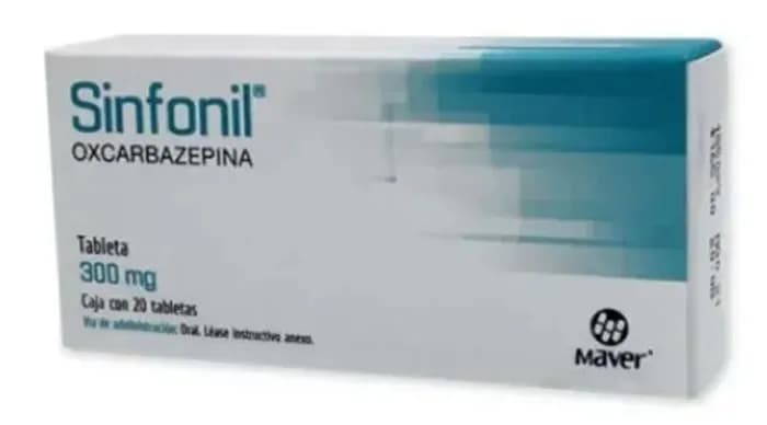 Sinfonil 300 mg Oxcarbazepina 20 tabletas