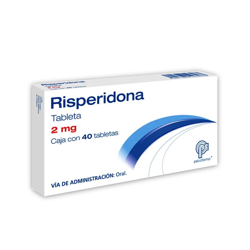 Risperidona 2 Mg 40 Tabletas Genérico