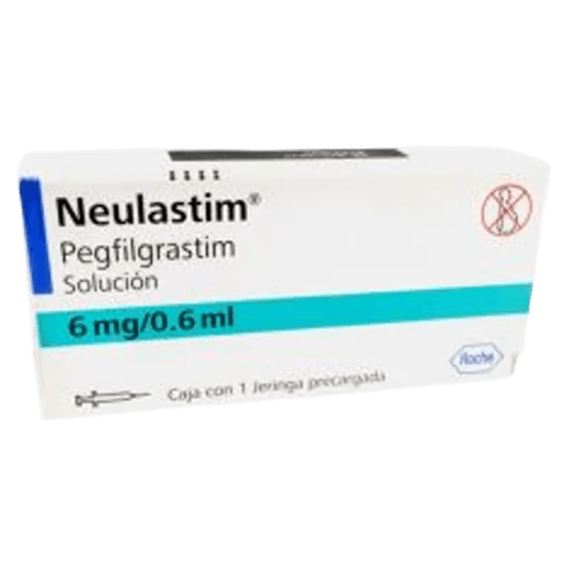 NEULASTIM PEGFILGRASTIM 6 MG / 0.6 ML SOLUCIÓN INYECTABLE