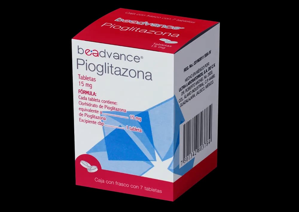 Pioglitazona 15 mg 7 tabletas