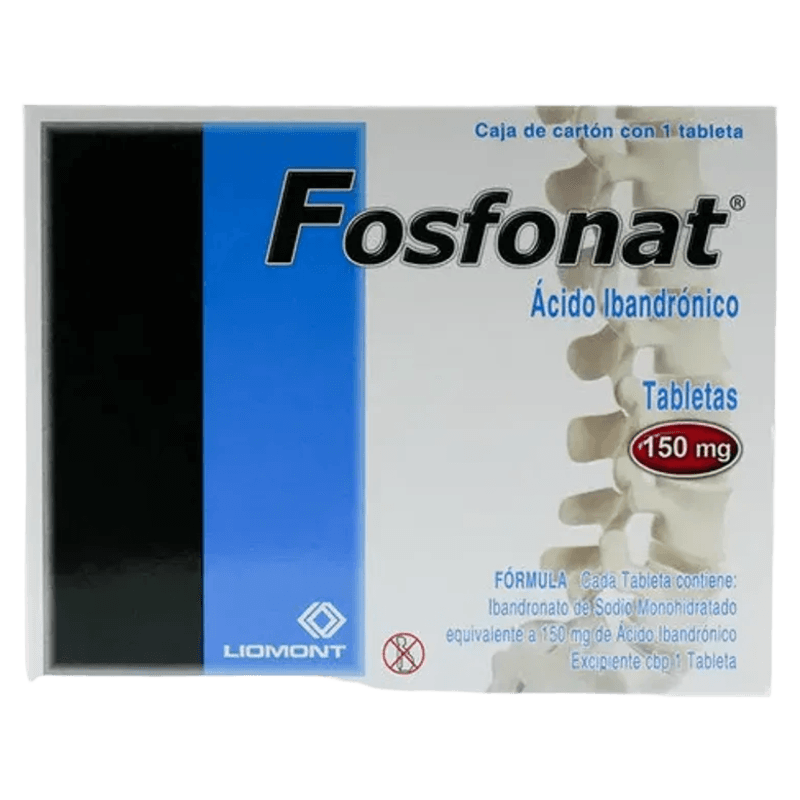 FOSFONAT ÁCIDO IBANDRÓNICO 150 MG 1 TABLETAS LABORATORIO LIOMONT