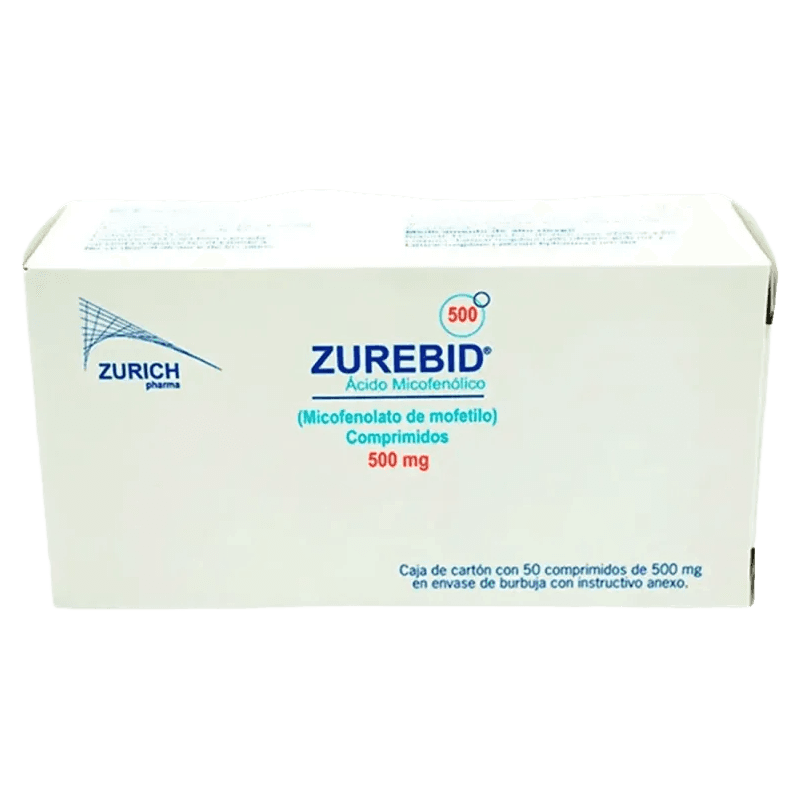 Zurebid 500 mg 50 Comprimidos