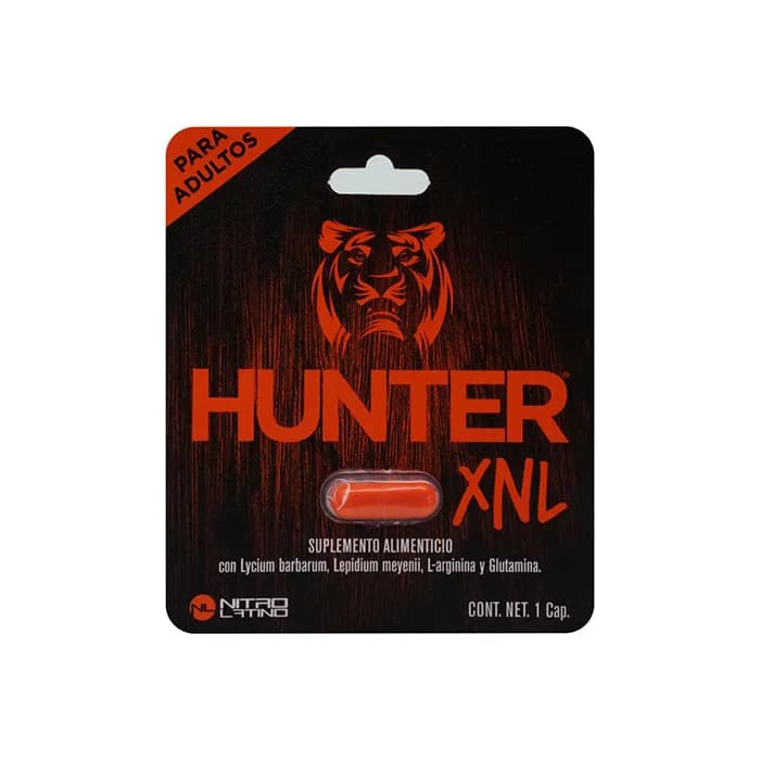 HUNTER XNL 500 mg Suplemento Alimenticio 1 Cápsula