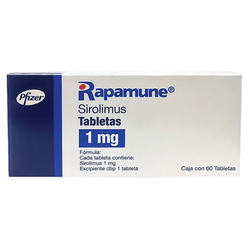 RAPAMUNE SIROLIMUS1 MG CAJA CON 60 TABLETAS LAB. PFIZER