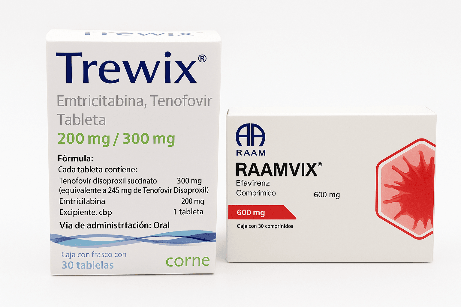 Pack Trewix Emtricitabina Tenofovir + Raamvix Efavirenz