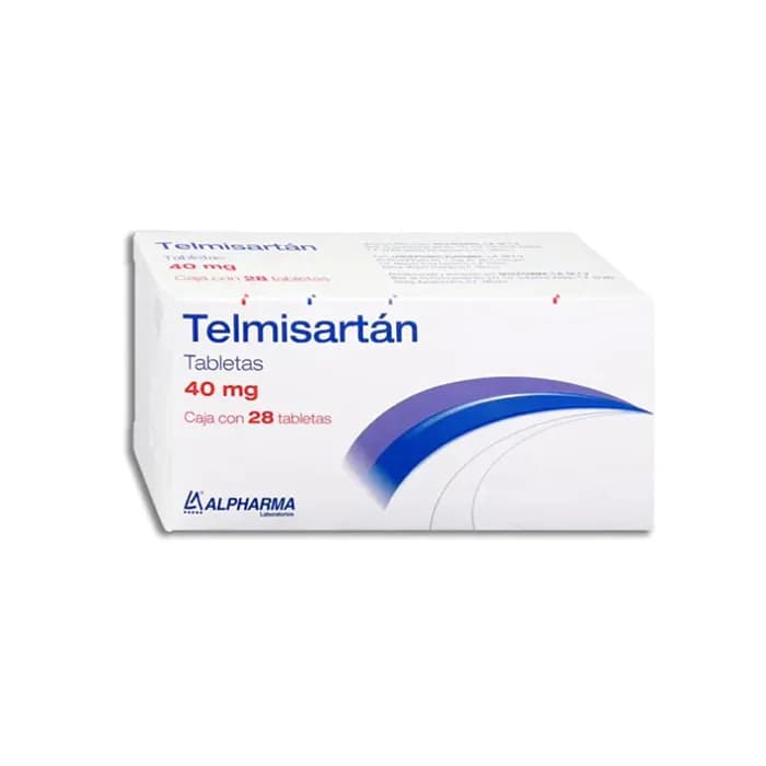 Telmisartán 40 Mg 28 Tabletas Genérico Alpharma