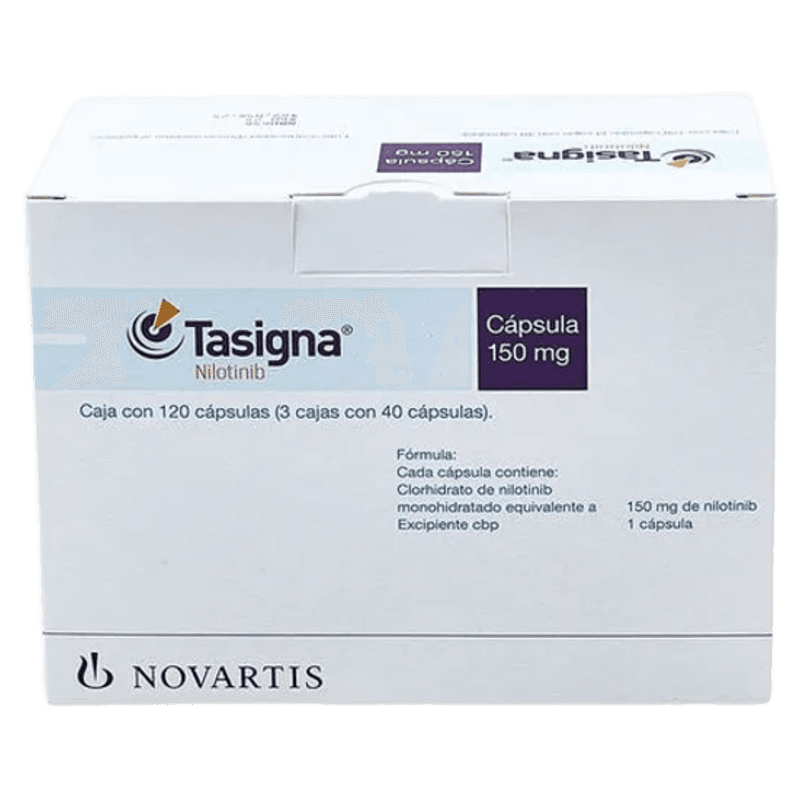 TASIGNA NILOTINIB 150 MG CAJA CON 120 CÁPSULAS LAB. NOVARTIS