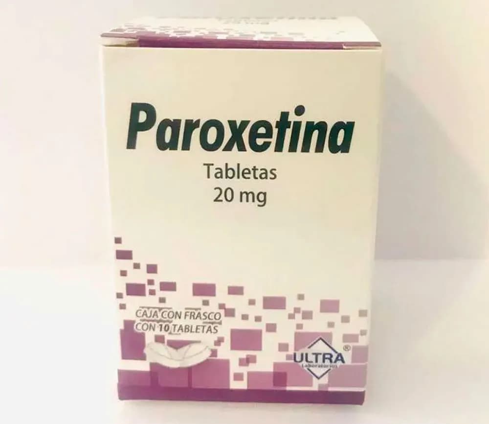 PAROXETINA 20 MG CAJA CON FRASCO CON 10 TABLETAS LABORATORIO ULTRA