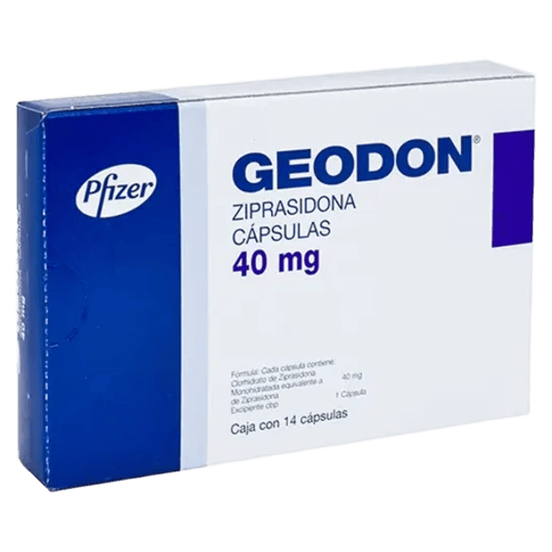GEODON ZIPRASIDONA 40 MG 28 CÁPSULAS