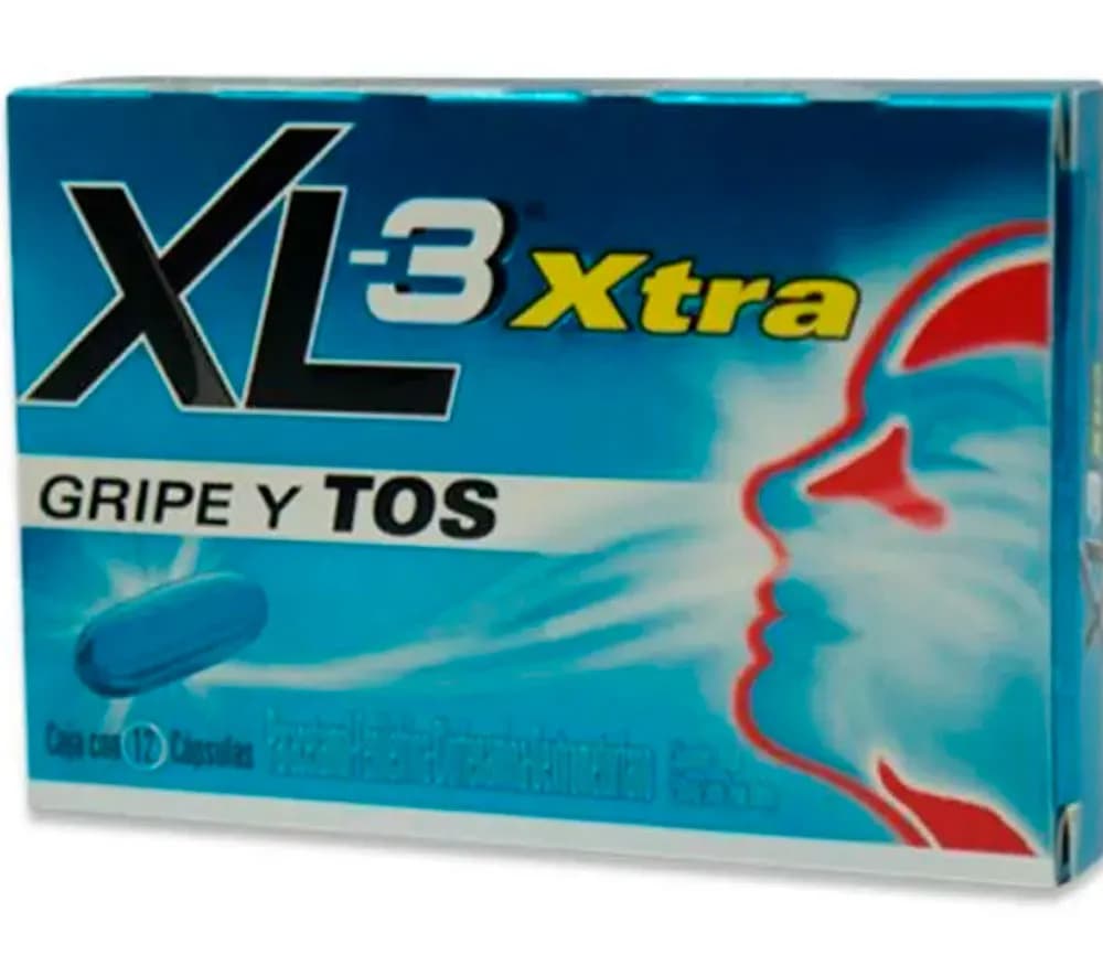 XL-3 XTRA ANTIGRIPAL 250 MG/ 5 MG / 2 MG /10 MG 12 CÁPSULAS