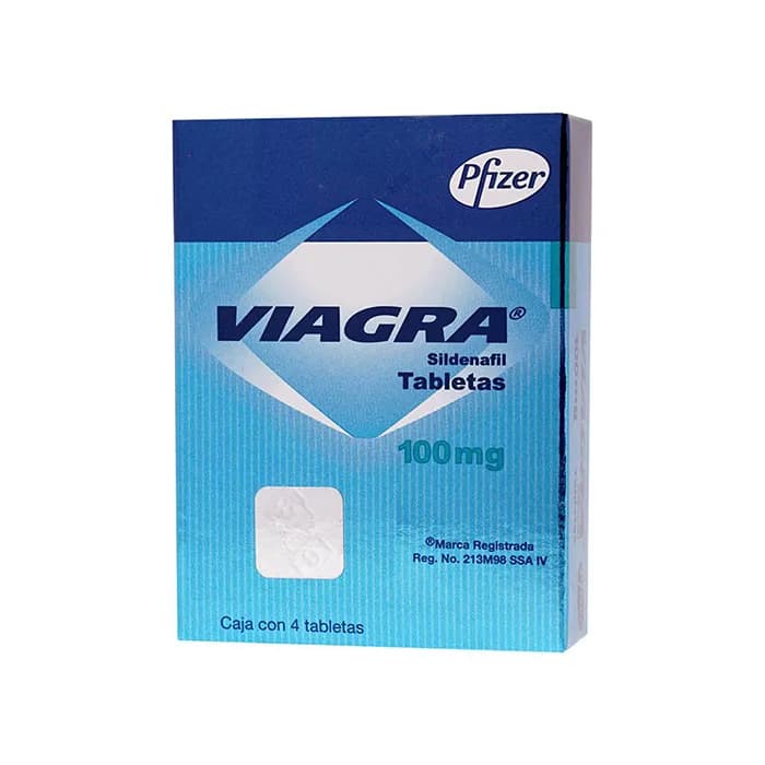 VIAGRA SILDENAFIL 100 MG CAJA CON 4 TABLETAS